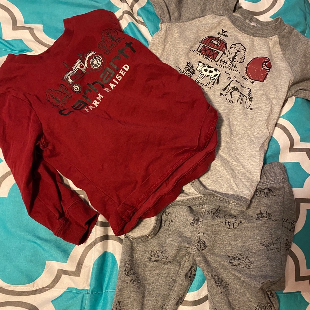 Boys Carhartt 3 Piece Outfit